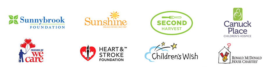 Collage of charity organization logos